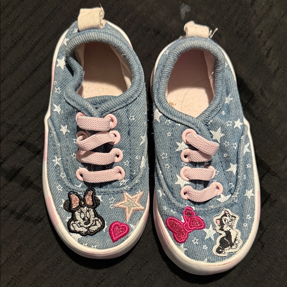 Disney Blue and Pink Starry Kids Sneakers